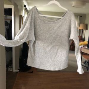 Grey comfy off the shoulder sweater. Size small